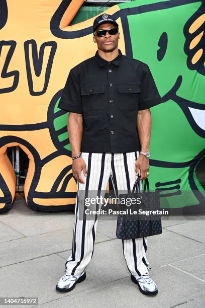 Russell Westbrook attends the Louis Vuitton Menswear Spring Summer 2023 show as part of Paris Fashion Week on June 23, 2022 in Paris, France.