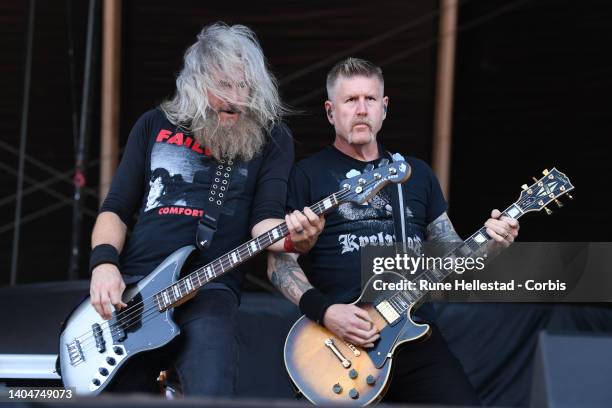 NorwayBrendt Hinds and Bill Kelliher of Mastodon perform at the Tons Of Rock Festival on June 23, 2022 in Oslo, Norway.