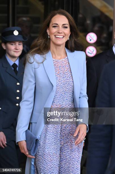 Catherine, Duchess of Cambridge visits Fitzwilliam Museum with Prince William, Duke of Cambridge during an official visit to Cambridgeshire on June...