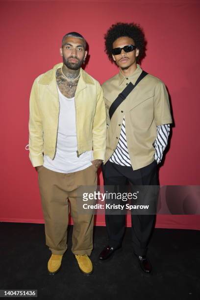 Danny Williams and Leroy Sané attend Highsnobiety x Christian Louboutin Party During The Paris Fashion Week - Menswear Spring/Summer 2023 on June 23,...