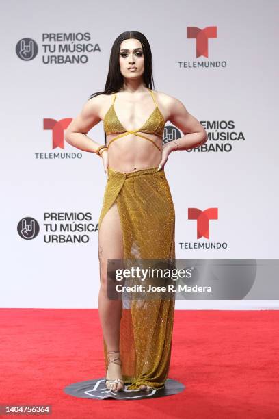 Villano Antillano attends Premios Tu Música Urbano 2022 on June 23, 2022 in San Juan, Puerto Rico.