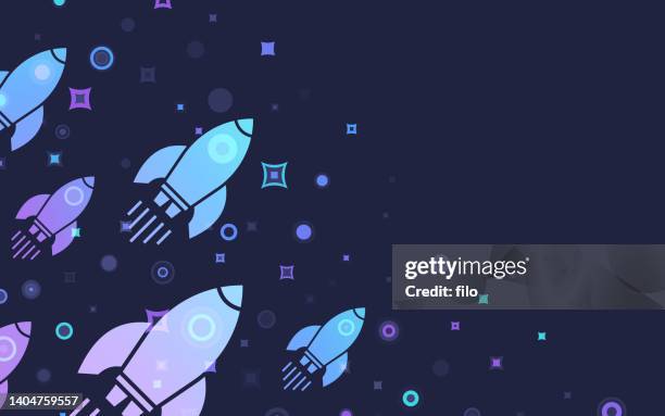 rocket space background abstract - taking off stock illustrations