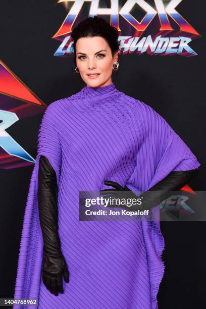 Jaimie Alexander attends the Marvel Studios "Thor: Love And Thunder" Los Angeles Premiere at El Capitan Theatre on June 23, 2022 in Los Angeles,...