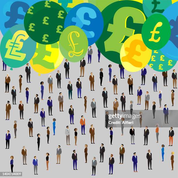 watching inflation rise - asset diversification stock illustrations