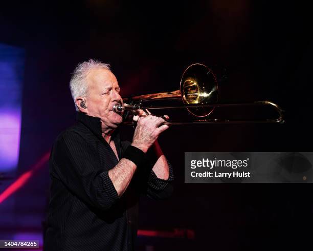 Musician Lee Loughnane, founding member of the classic rock band Chicago, performs onstage at Red Rocks Amphitheater in Morrison, Colorado on June16,...