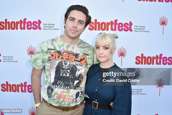 Actor Mathew Riley Matthew James Reilly and Danz CM attend the 2022 Palm Springs... News ...