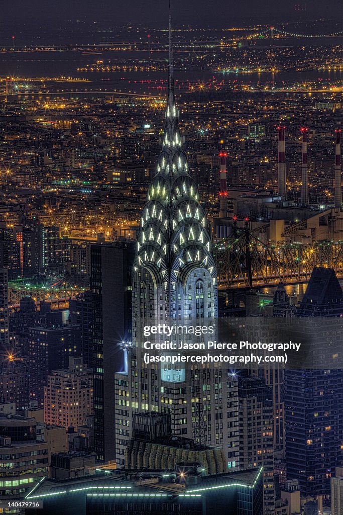 Chrysler Building at night