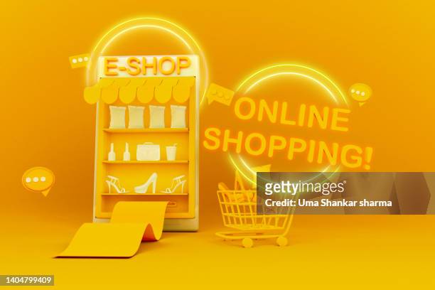 online shopping - 3d store stock pictures, royalty-free photos & images