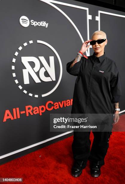 Amber Rose attends Spotify's All Rap-Caviar Experience on June 23, 2022 in Los Angeles, California.