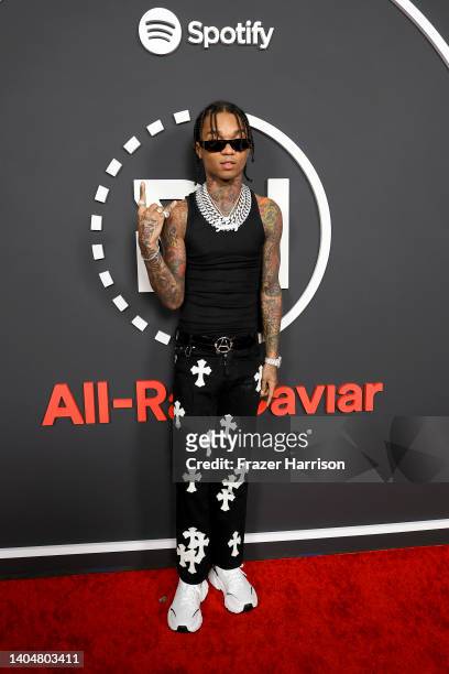 Swae Lee attends Spotify's All Rap-Caviar Experience on June 23, 2022 in Los Angeles, California.