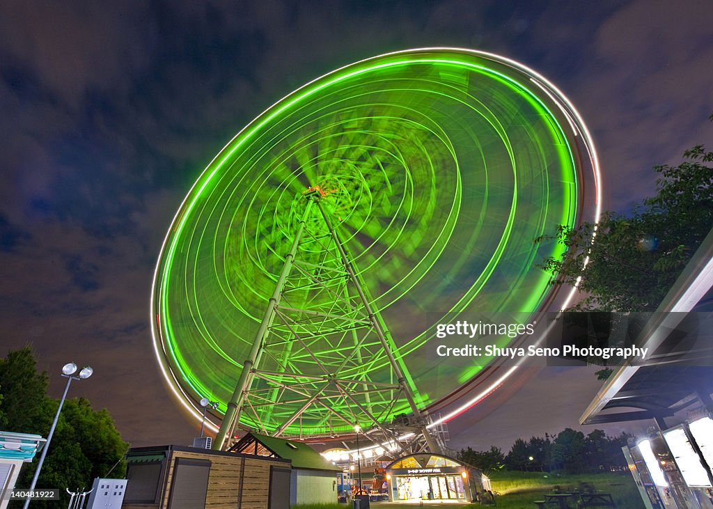 Moving observation wheel