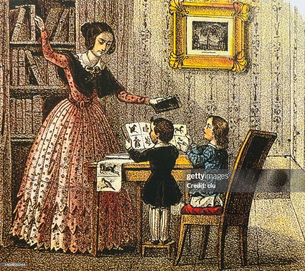 Reading Lessons At Home High-Res Vector Graphic - Getty Images
