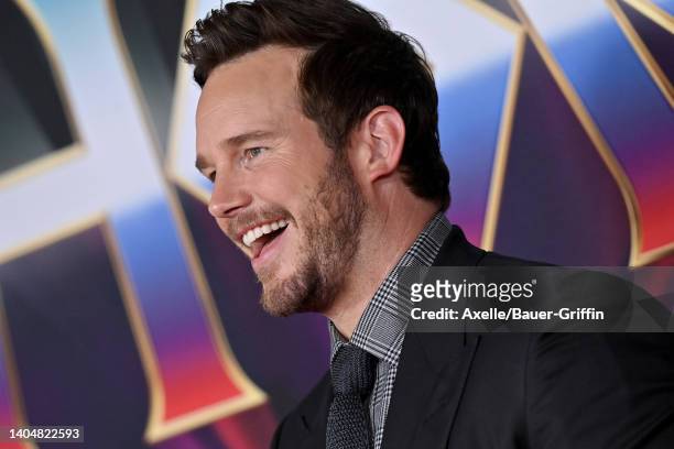 Chris Pratt attends Marvel Studios "Thor: Love and Thunder" Los Angeles Premiere at El Capitan Theatre on June 23, 2022 in Los Angeles, California.
