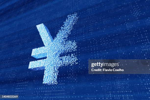 yen or yuan sign disappearing - cny stock pictures, royalty-free photos & images