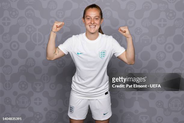Keira Walsh of England poses for a portrait during the official UEFA Women's Euro England 2022 portrait session at St. George's on June 21, 2022 in...