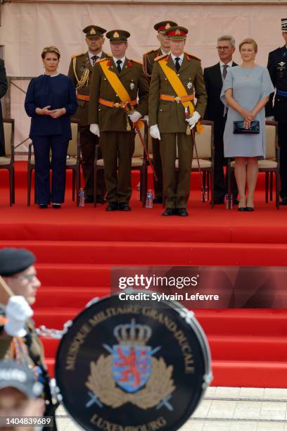 Grand Duchess Maria Teeresa of Luxembourg, Prince Guillaume of Luxemnbourg, Grand Duke Henri of Luxembourg and Princess Stephanie of Luxembourg...