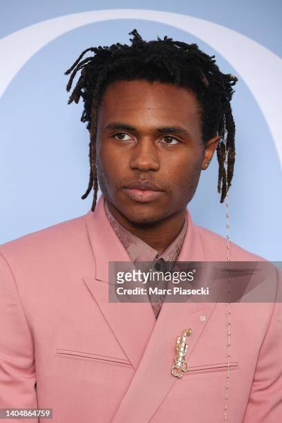 Kailand Morris attends the Dior Homme Menswear Spring Summer 2023 show as part of Paris Fashion Week on June 24, 2022 in Paris, France.