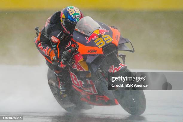 Brad Binder of Red Bull KTM Factory Racing and South Africa during the Free Practice prior to the MotoGP of Netherlands at TT Assen on June 24, 2022...