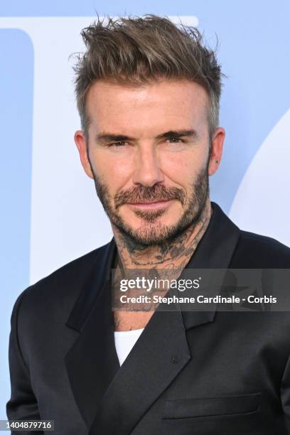 David Beckham attends the Dior Homme Menswear Spring Summer 2023 show as part of Paris Fashion Week on June 24, 2022 in Paris, France.