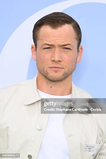 Taron Egerton attends the Dior Homme Menswear Spring Summer 2023 show as part of Paris Fashion Week on June 24, 2022 in Paris, France.