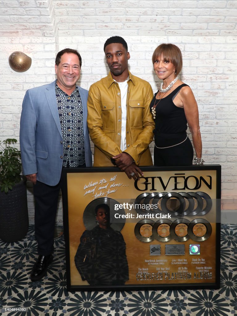 GIVĒON Celebrates The Release Of His Debut Album "Give Or Take" With Tequila Don Julio 1942 And Johnnie Walker Blue Label At A Private Event In Los Angeles On June 23