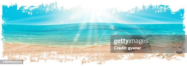 beauty nature beach - summer sale stock illustrations