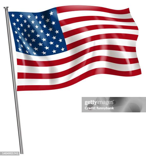 freedom flag - american flag stock illustrations