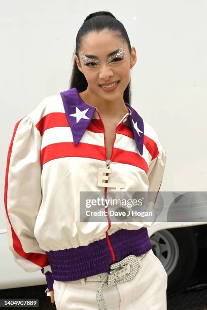 Rina Sawayama attends as American Express present BST Hyde Park at Hyde Park on June 24, 2022 in London, England.