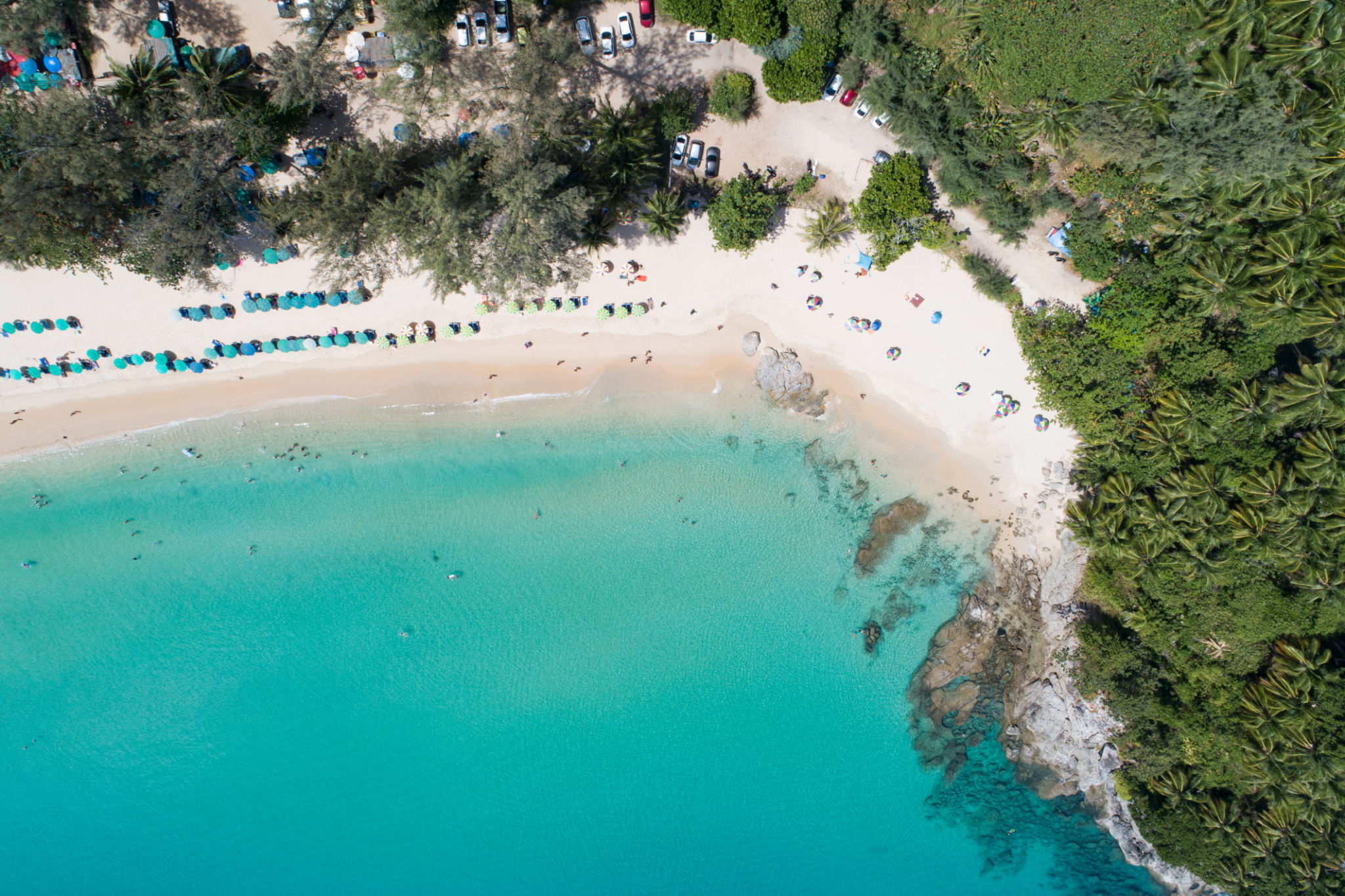 phuket beach tourists