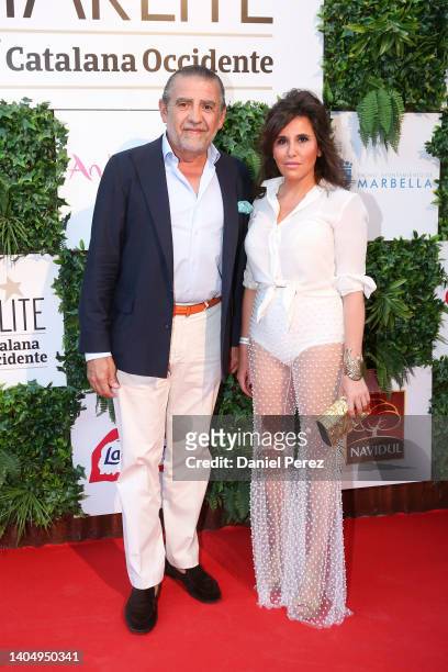 Jaime Martinez-Bordiu and Marta Fernandez attend the Starlite documentary "1Decada" premiere on June 24, 2022 in Marbella, Spain.