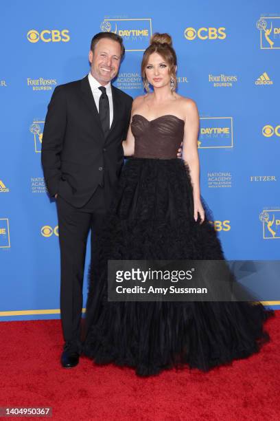 Chris Harrison and Lauren Zima attend the 49th Daytime Emmy Awards at Pasadena Convention Center on June 24, 2022 in Pasadena, California.