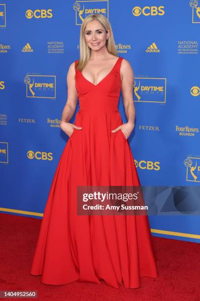 Ashley Jones attends the 49th Daytime Emmy Awards at Pasadena Convention Center on June 24, 2022 in Pasadena, California.