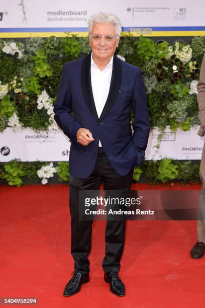 Henry Hübchen arrives for the 72nd Lola - German Film Award at Palais am Funkturm on June 24, 2022 in Berlin, Germany.