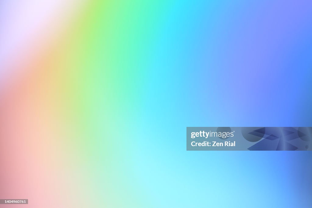 Refracted light creating a multicolored image in full frame
