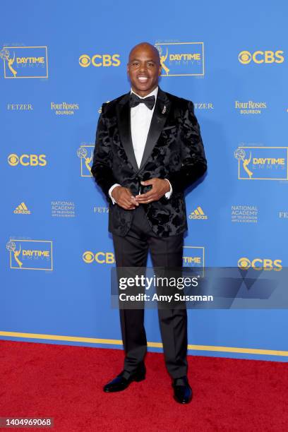 Kevin Frazier attends the 49th Daytime Emmy Awards at Pasadena Convention Center on June 24, 2022 in Pasadena, California.