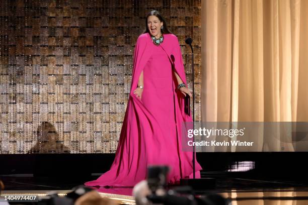 Drew Barrymore speaks onstage during the 49th Daytime Emmy Awards at Pasadena Convention Center on June 24, 2022 in Pasadena, California.