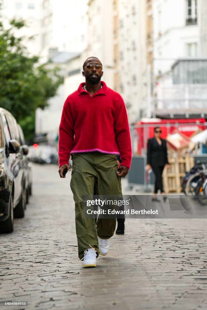 Street Style - Paris Fashion Week - Menswear Spring/Summer 2023 : Day Four