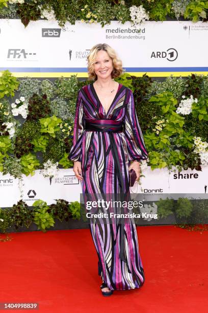 Ann-Kathrin Kramer arrives for the 72nd Lola - German Film Award at Palais am Funkturm on June 24, 2022 in Berlin, Germany.