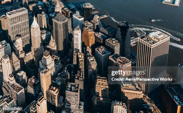 innenstadt von manhattan / nyc - downtown new york stock-fotos und bilder