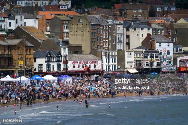 Thousands of people attend the Armed Forces Day National Event 2022 on June 25, 2022 in Scarborough, England. Armed Forces Day is an annual...