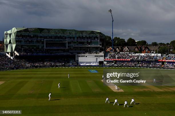 General view of play during day three of the Third LV= Insurance Test Match between England and New Zealand at Headingley at Headingley on June 25,...