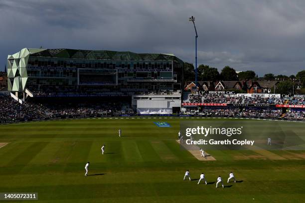 General view of play during day three of the Third LV= Insurance Test Match between England and New Zealand at Headingley at Headingley on June 25,...