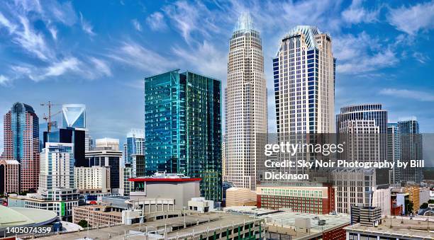 charlotte nc uptown day - north carolina stock pictures, royalty-free photos & images