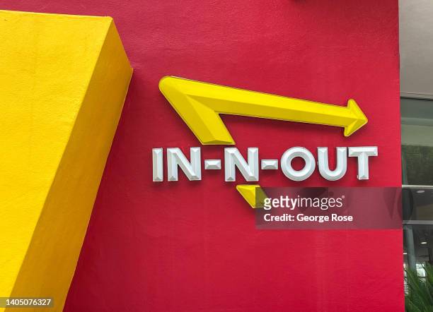 Sleek, modern In-N-Out fast food restaurant near UCLA is viewed on June 16, 2022 in Los Angeles, California. Millions of tourists flock to the Los...