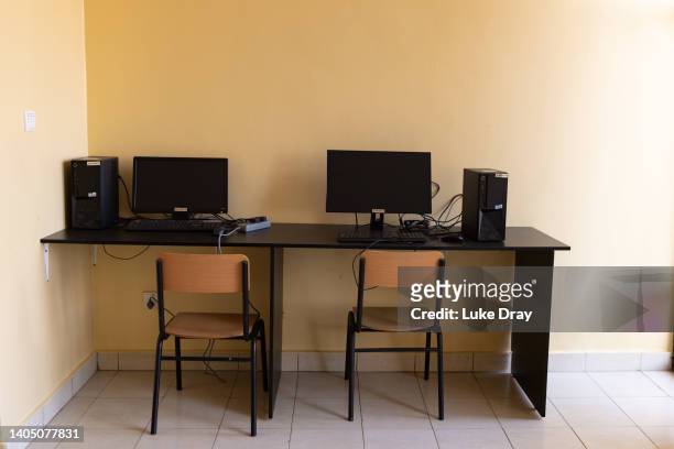 Internet cafe as seen inside Hope Hostel on June 24, 2022 in Kigali, Rwanda. Hope Hostel is set to host asylum seekers sent from the UK in the coming...