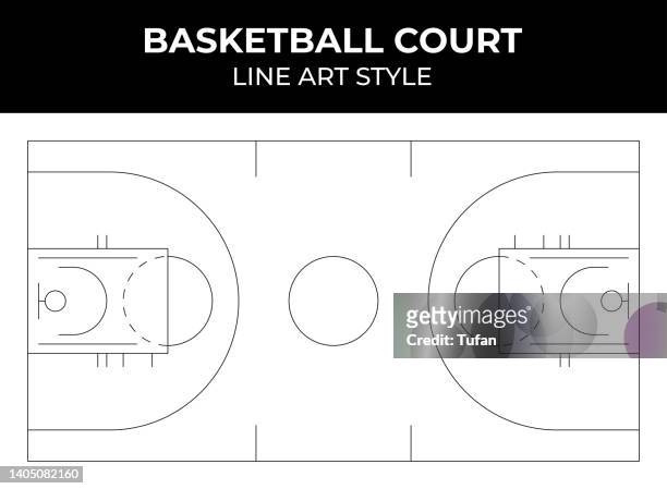 ilustraciones, imágenes clip art, dibujos animados e iconos de stock de cancha de baloncesto - cancha de baloncesto