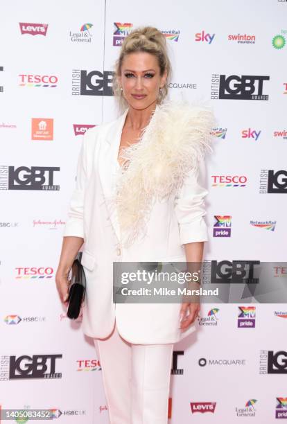 Faye Tozer attends the LGBT Awards 2022 at The Brewery on June 24, 2022 in London, England.