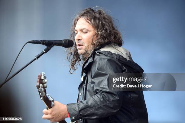Adam Granduciel of The War on Drugs performs as American Express present BST Hyde Park at Hyde Park on June 25, 2022 in London, England.