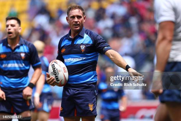 Andy Ellis of Rugby New York is seen in the second half against the Seattle Seawolves during the Major League Rugby Championship at Red Bull Arena on...