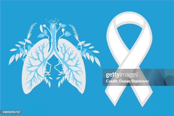 lung cancer awareness month. - lung function stock illustrations